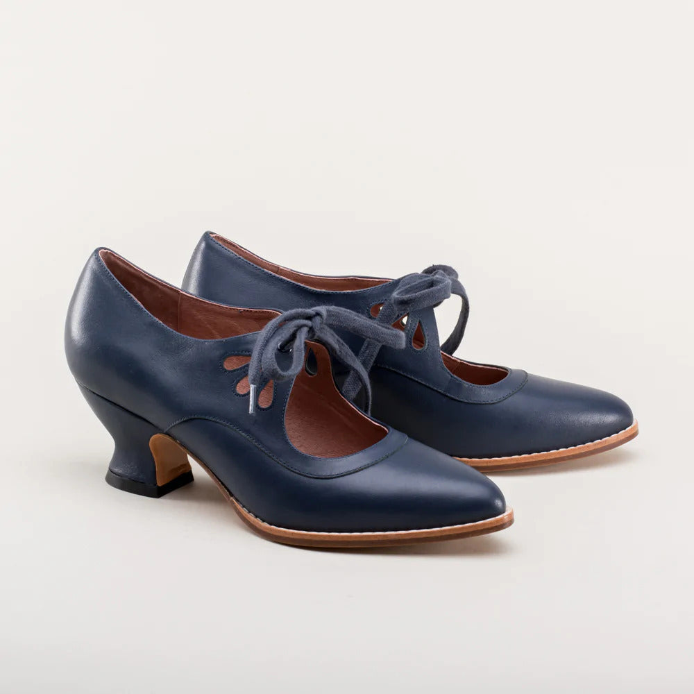 Damen Vintage High Heels | Schnüren