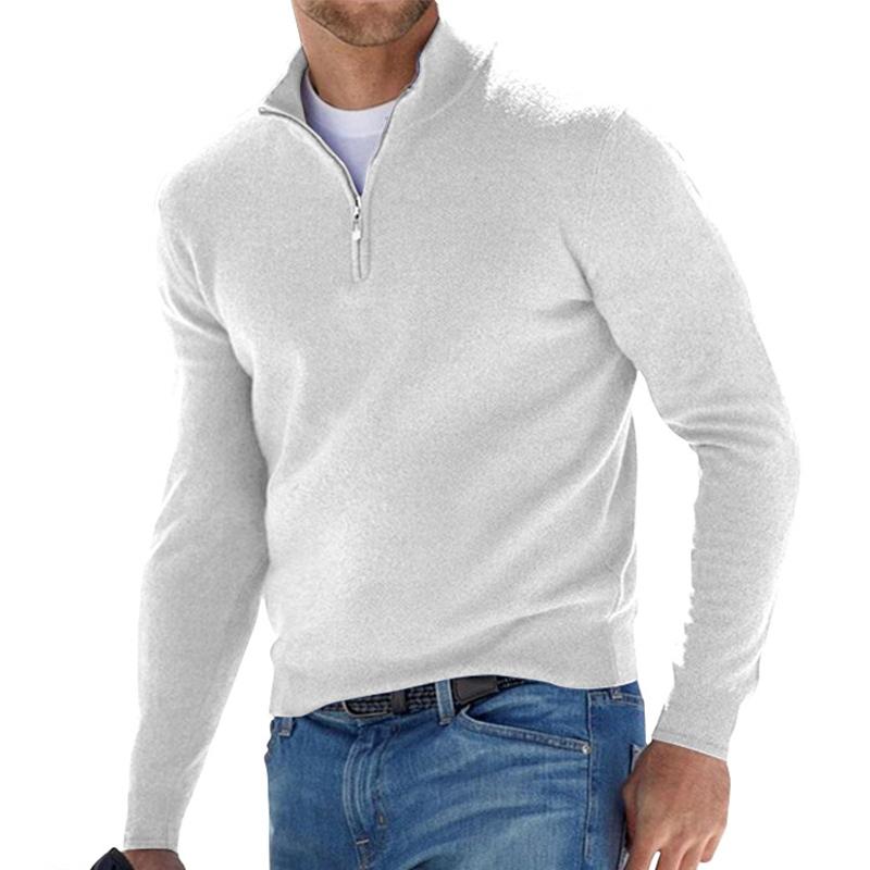 Herren Elegant Pullover | Zipper