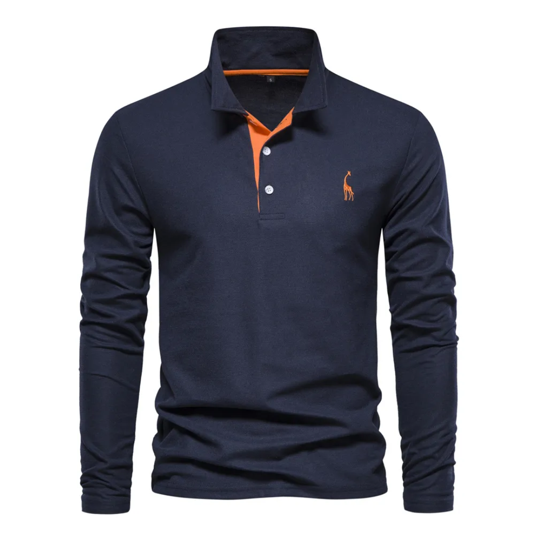 Herren Golf Langarm Polo-Shirt | Lässig