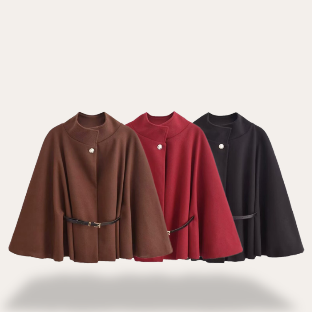 Damen Modern Cape Mantel | Winter