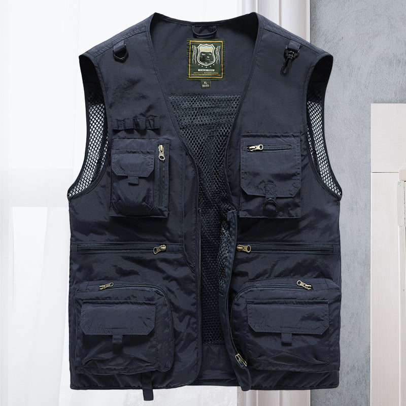 Herren Outdoor Angel und Wander Weste | Mehrere Taschen