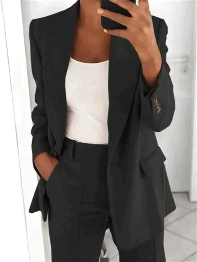 Damen Formell Lässig Hosenanzug | Blazer und Hose