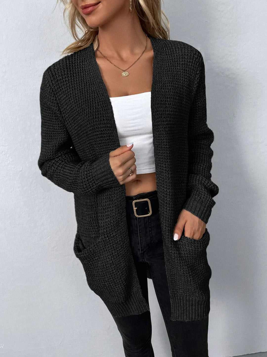 Damen Lang Cardigan | Warm