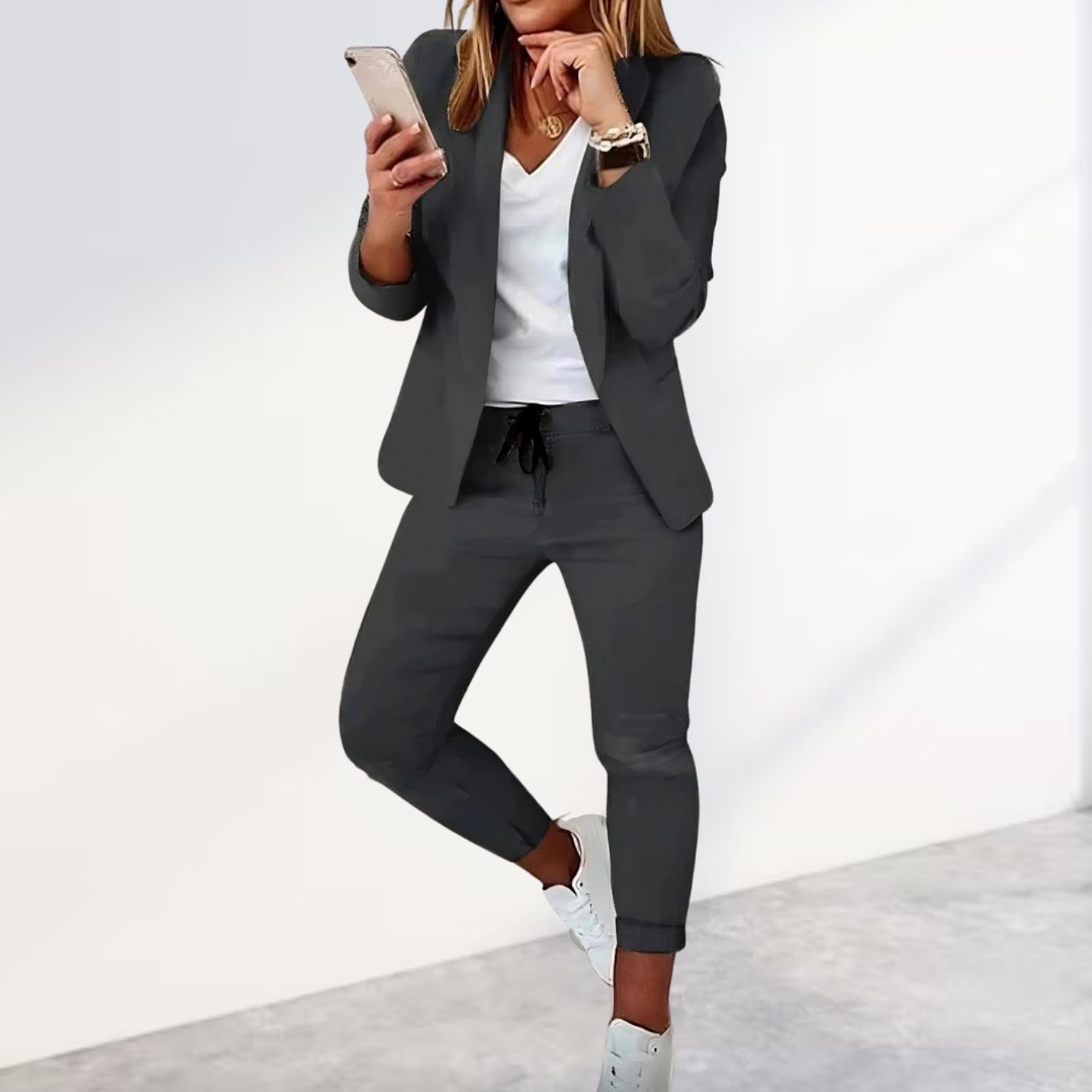 Damen Lässig Büro Anzug | Blazer und Hose
