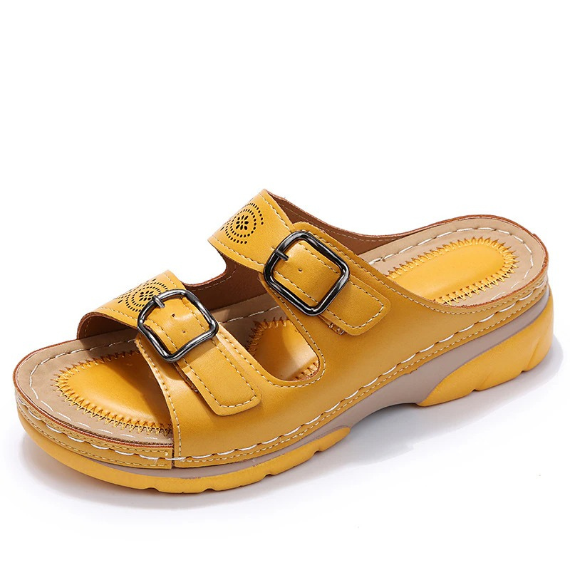 Damen Lässig Keilsandalen | Mit Verstellbaren Schnallen