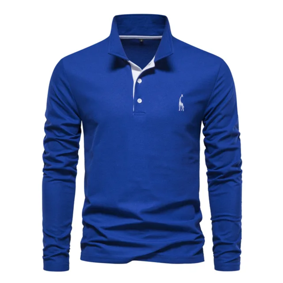Herren Golf Langarm Polo-Shirt | Lässig