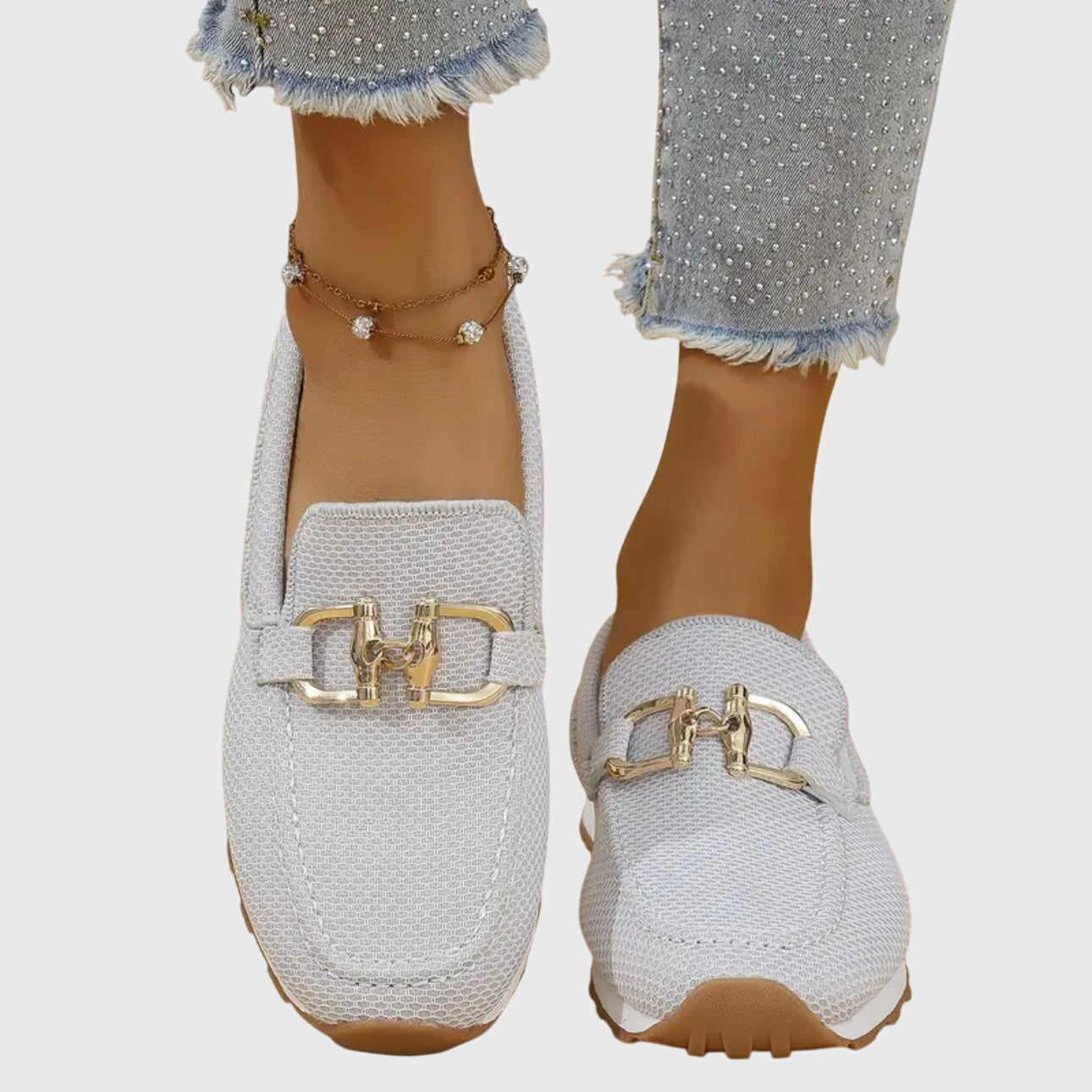 Damen Flache Reinschlüpfen Loafers | Gehen