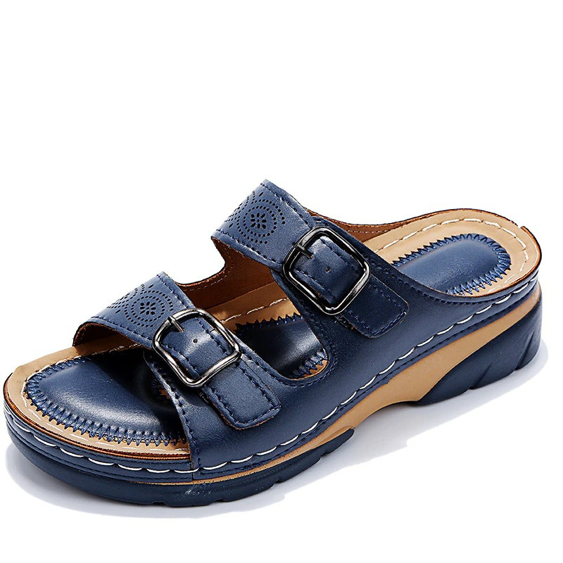 Damen Lässig Keilsandalen | Mit Verstellbaren Schnallen