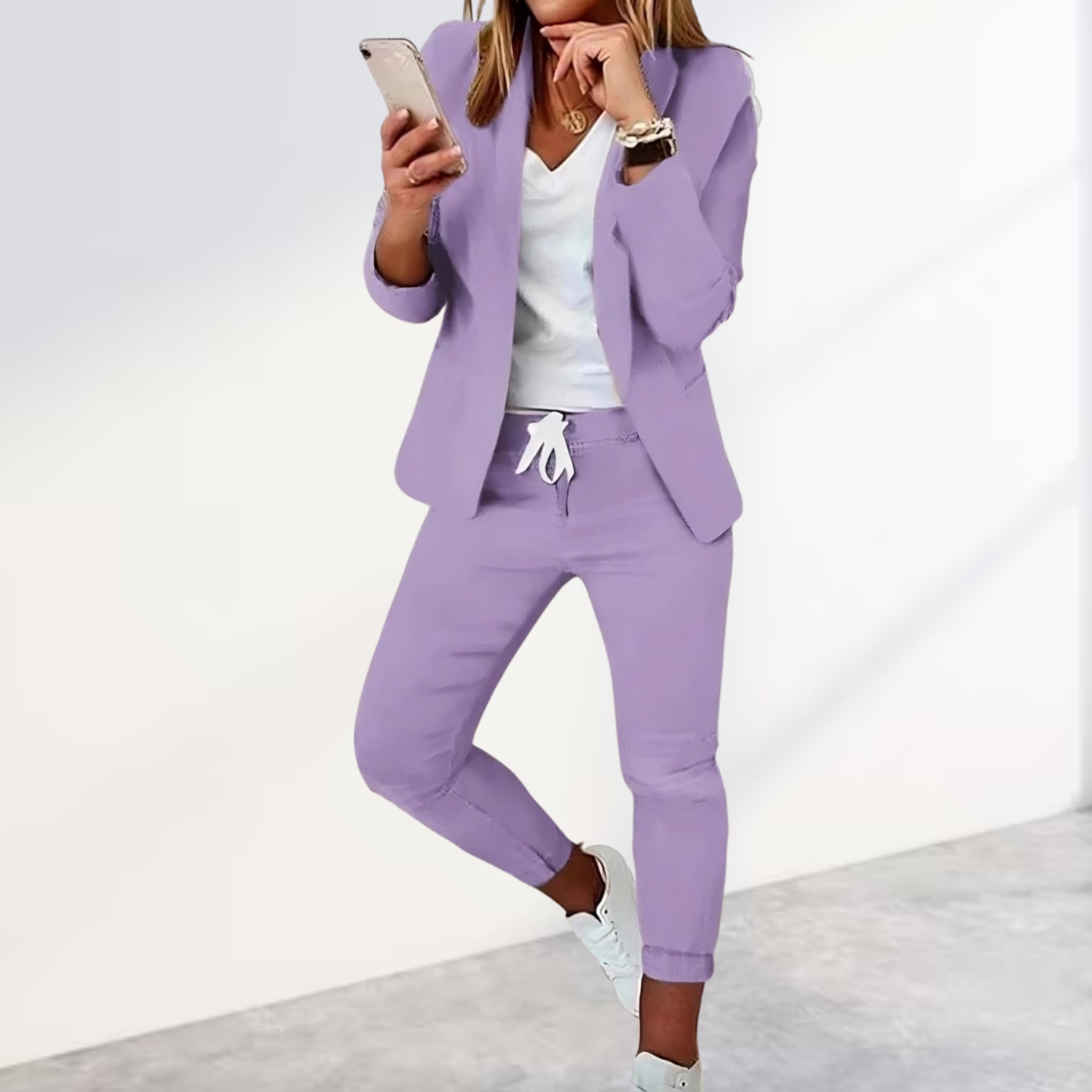 Damen Lässig Büro Anzug | Blazer und Hose