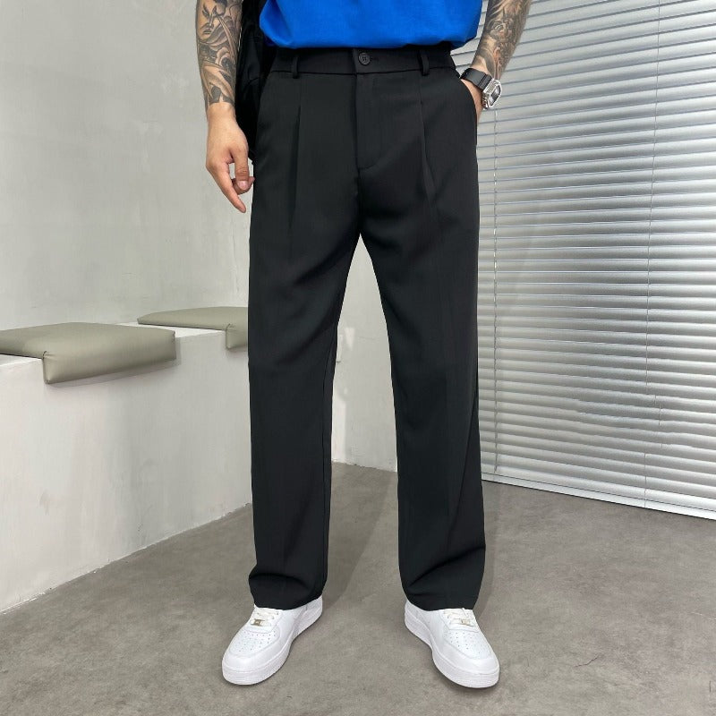 Herren Bundfalten Sommerhose | Lockere Passform
