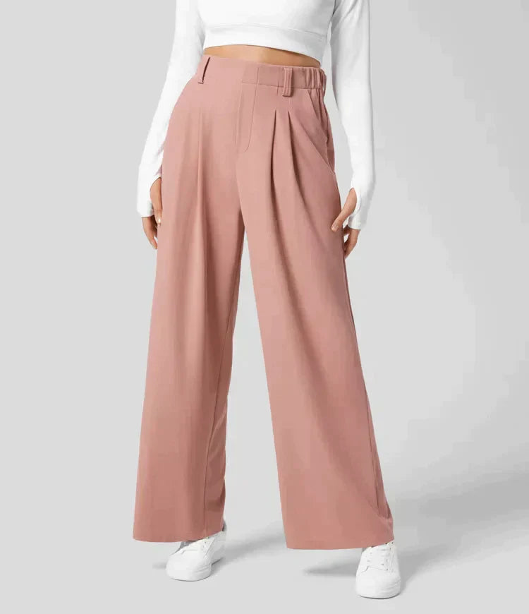 Damen Weit Bein Sommerhose | Hoch Tailliert