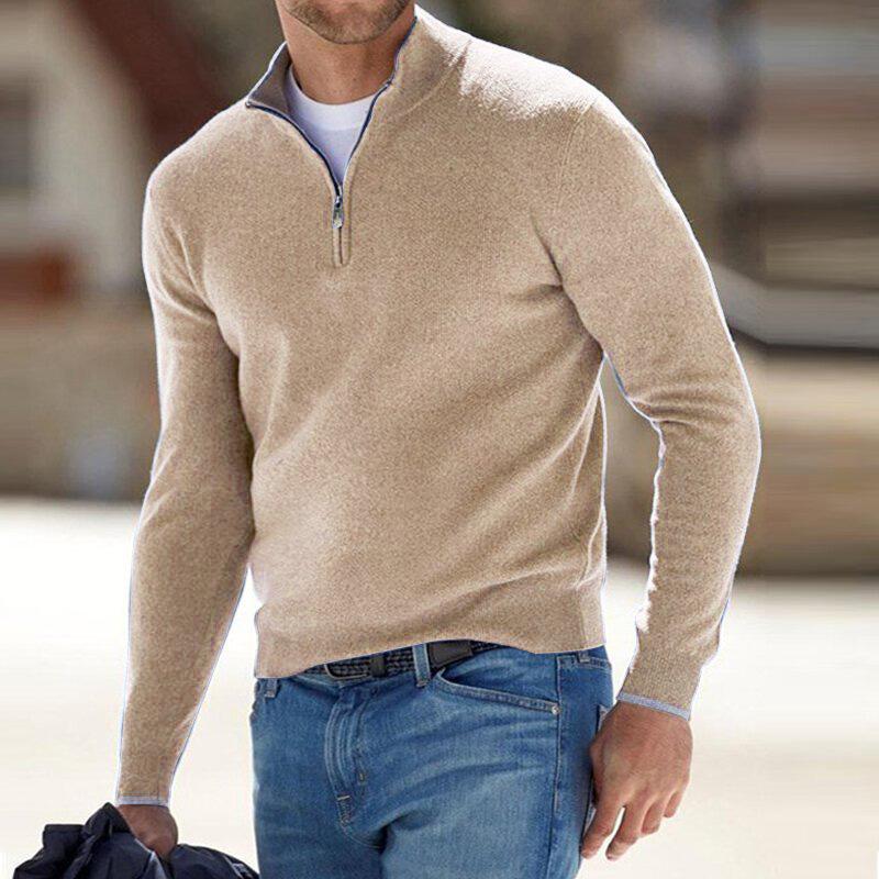 Herren Elegant Pullover | Zipper