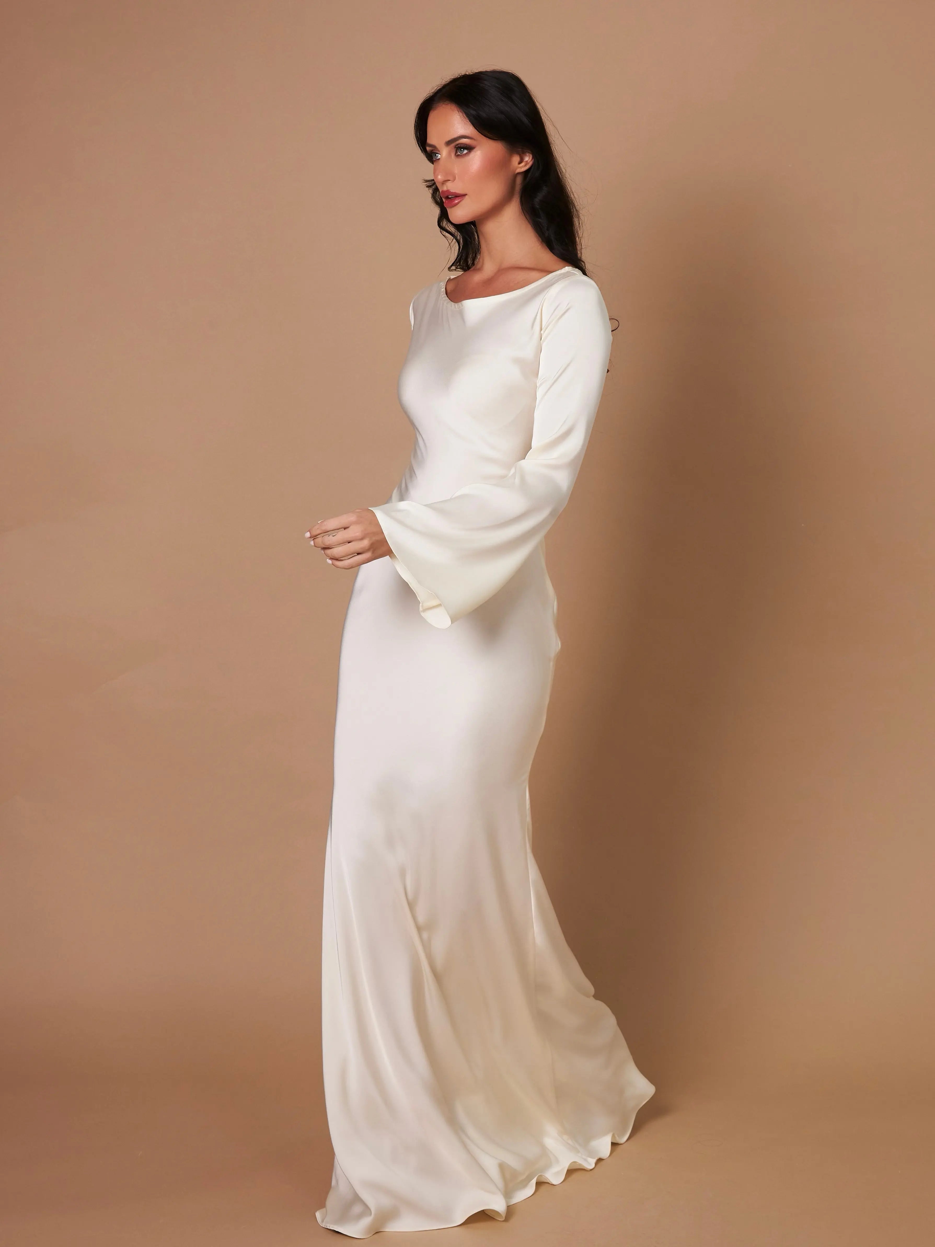 Damen Meerjungfrauen Stil Hochzeitsgast Kleid | Maxi