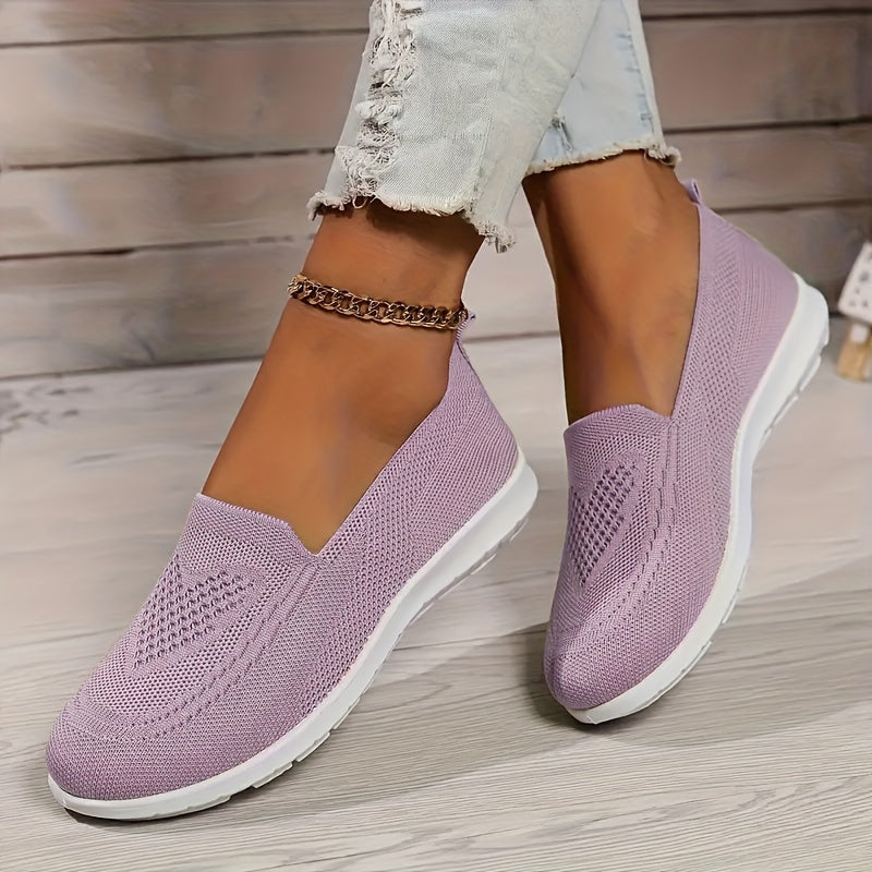 Damen Gestrickt Reinschlüpfen Schuhe | Flach