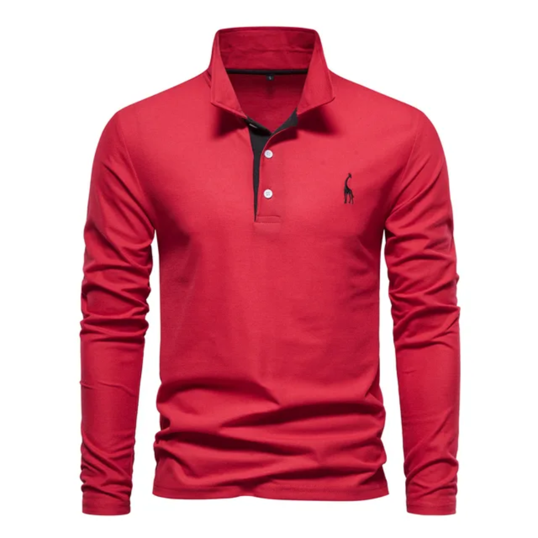 Herren Golf Langarm Polo-Shirt | Lässig