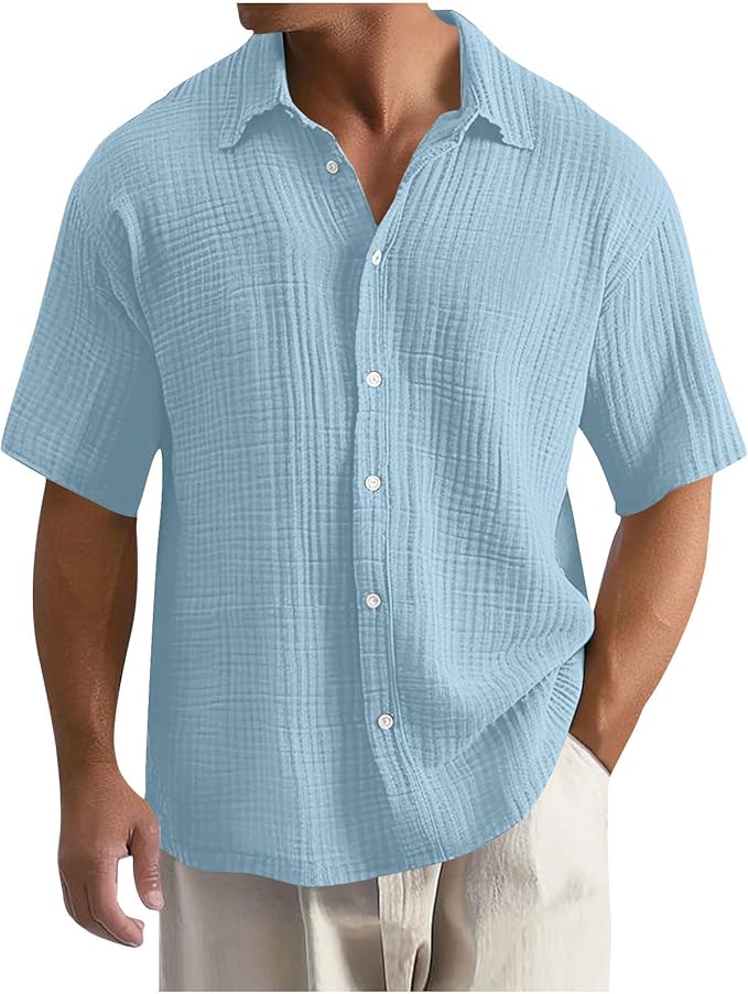 Herren Sommer Strand Hemd | Kurzarm