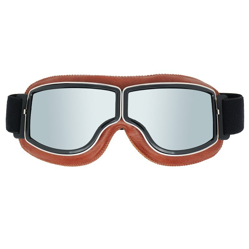 Herren Vintage Motorradbrille | Polarisiert