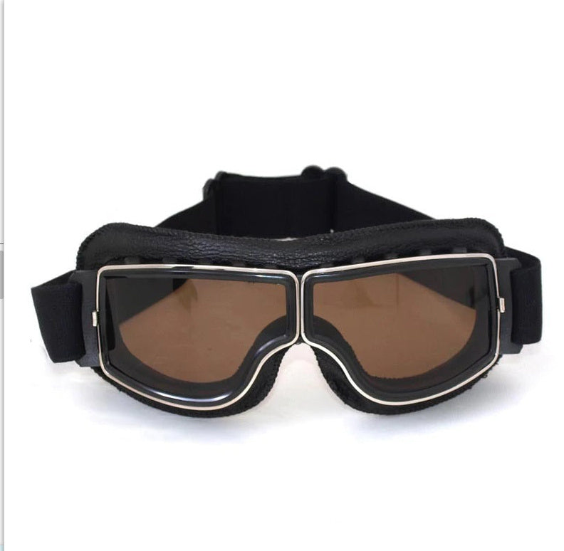 Herren Vintage Motorradbrille | Polarisiert