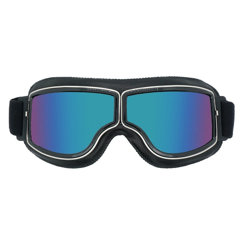 Herren Vintage Motorradbrille | Polarisiert