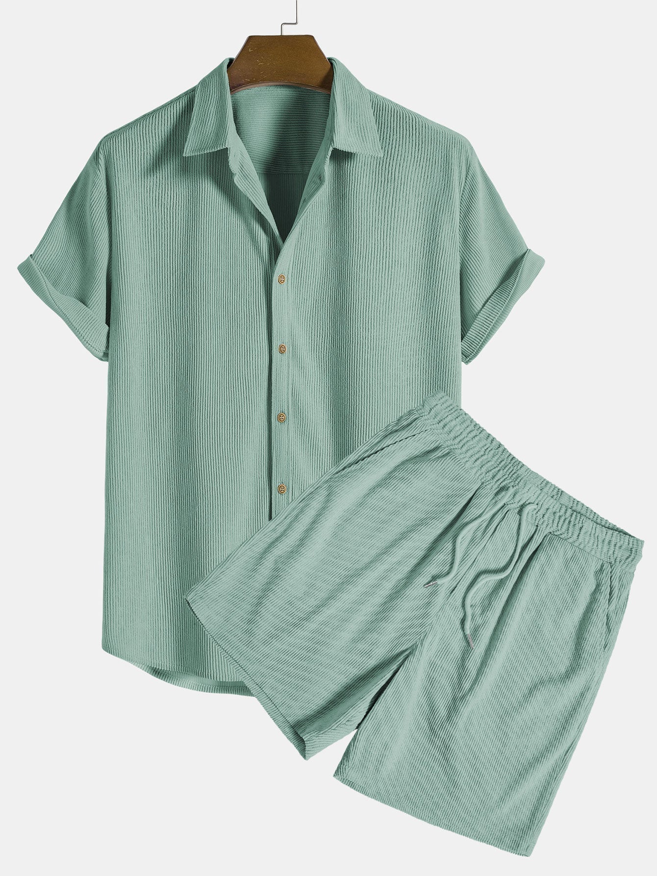 Herren Sommer Hemd und Shorts | Zweiteiliges Set