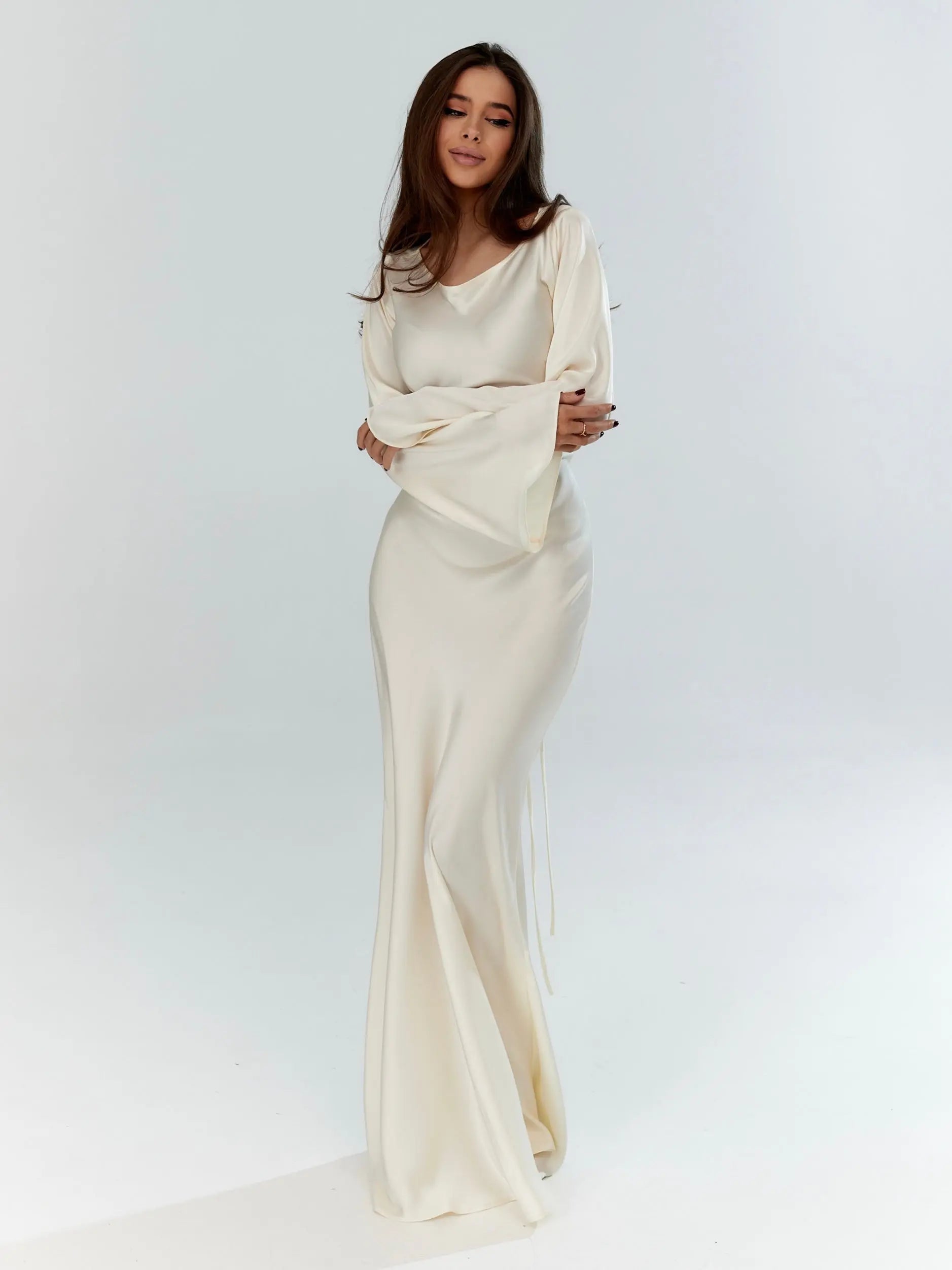 Damen Meerjungfrauen Stil Hochzeitsgast Kleid | Maxi