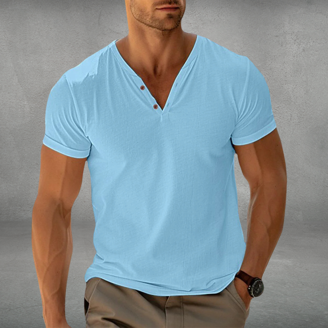 Herren Lässig Kurzarm Polo-Shirt | Schlanke Passform