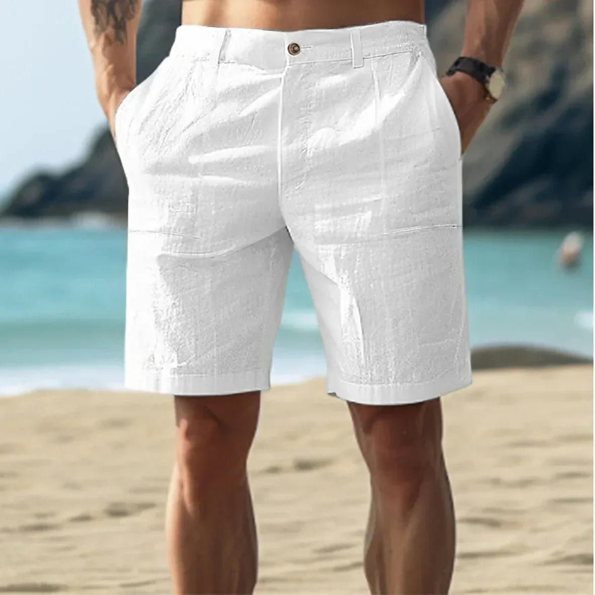 Herren Lässige Strandshorts | mit Taschen
