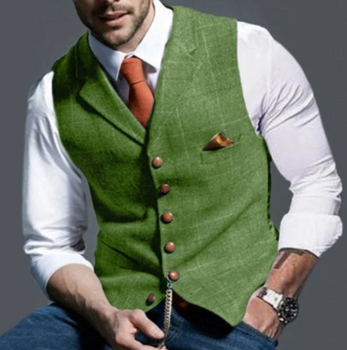 Herren Karomuster Weste | für Hochzeiten und Business