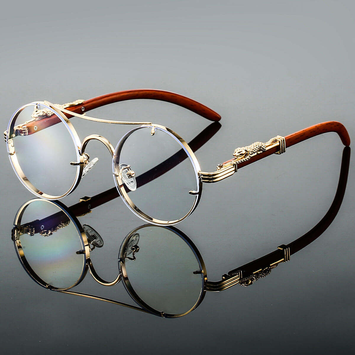 Herren Retro Runde Sonnenbrille | Sommer