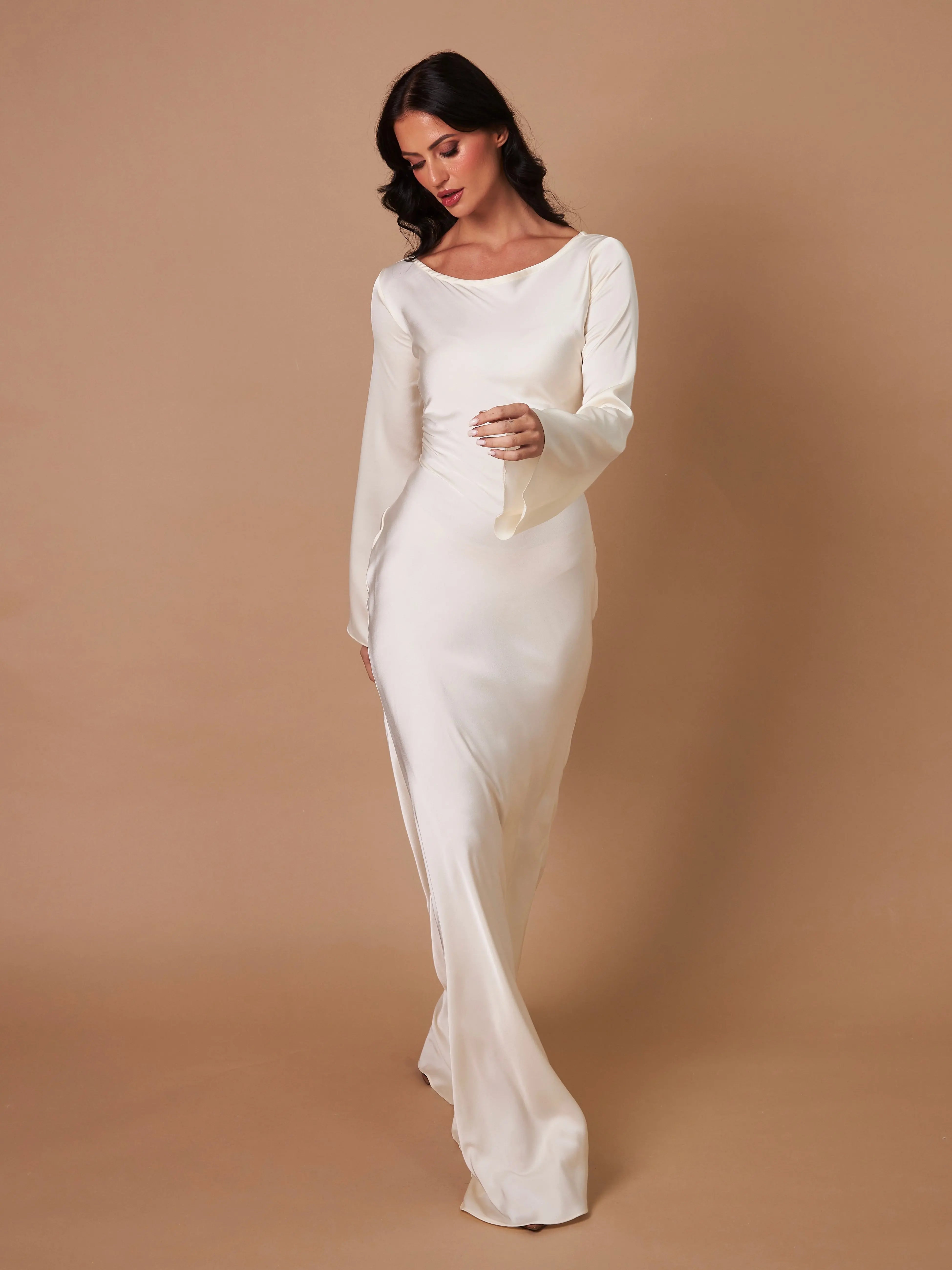 Damen Meerjungfrauen Stil Hochzeitsgast Kleid | Maxi