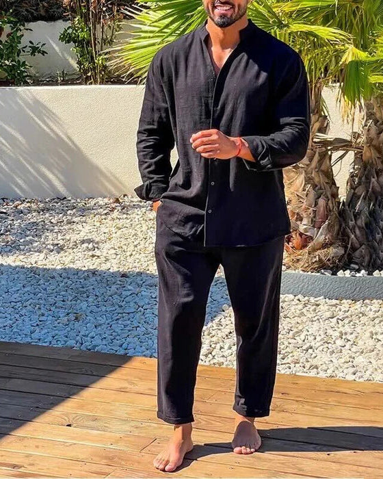 Herren Zweiteiliges Sommer Set | Hemd und Hose