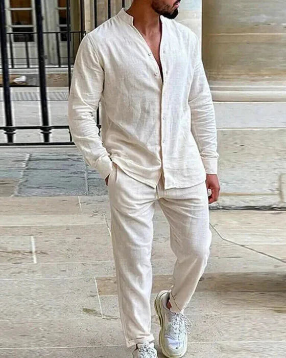 Herren Zweiteiliges Sommer Set | Hemd und Hose