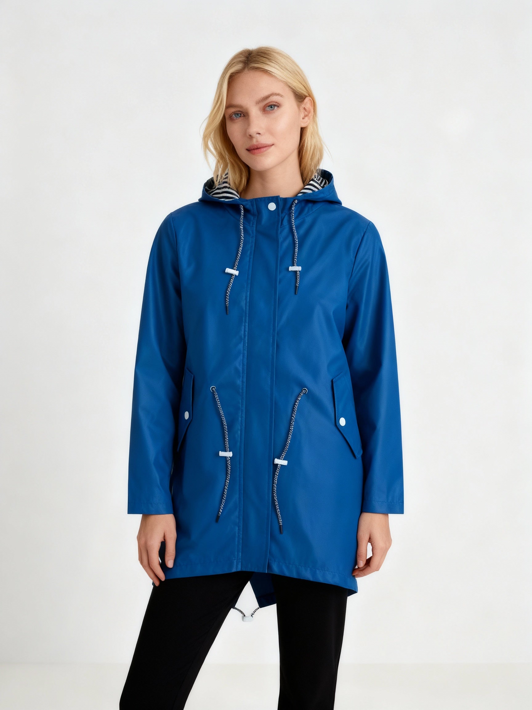 Damen Übergroße Regenjacke | Mit Kapuze