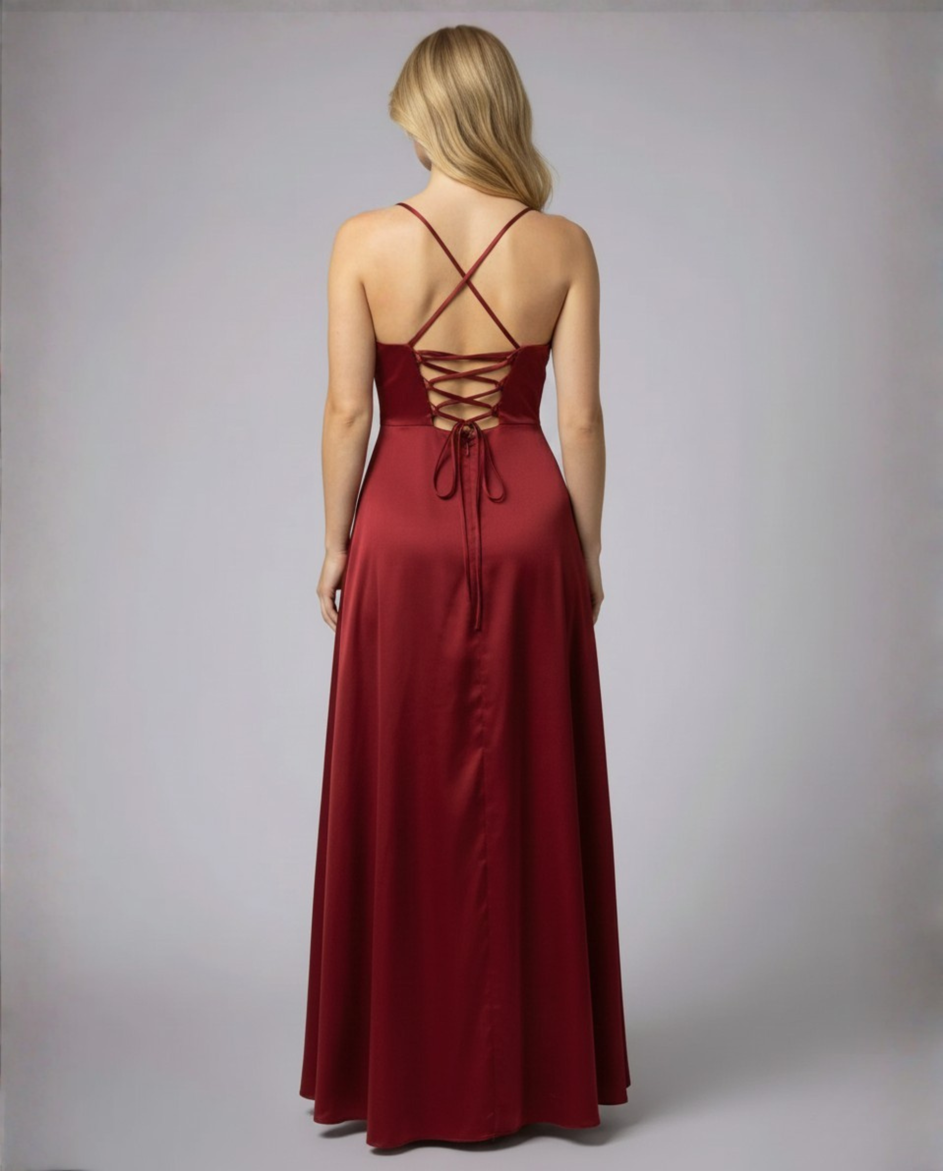 Damen Abendkleid mit Hohem Schlitz | Maxi
