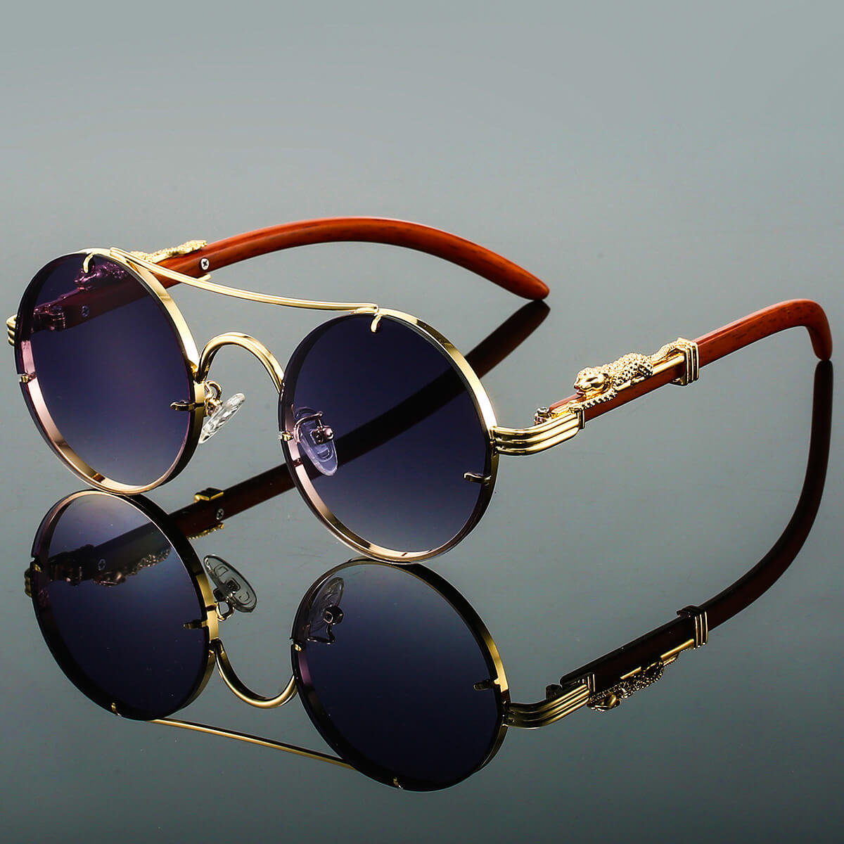 Herren Retro Runde Sonnenbrille | Sommer