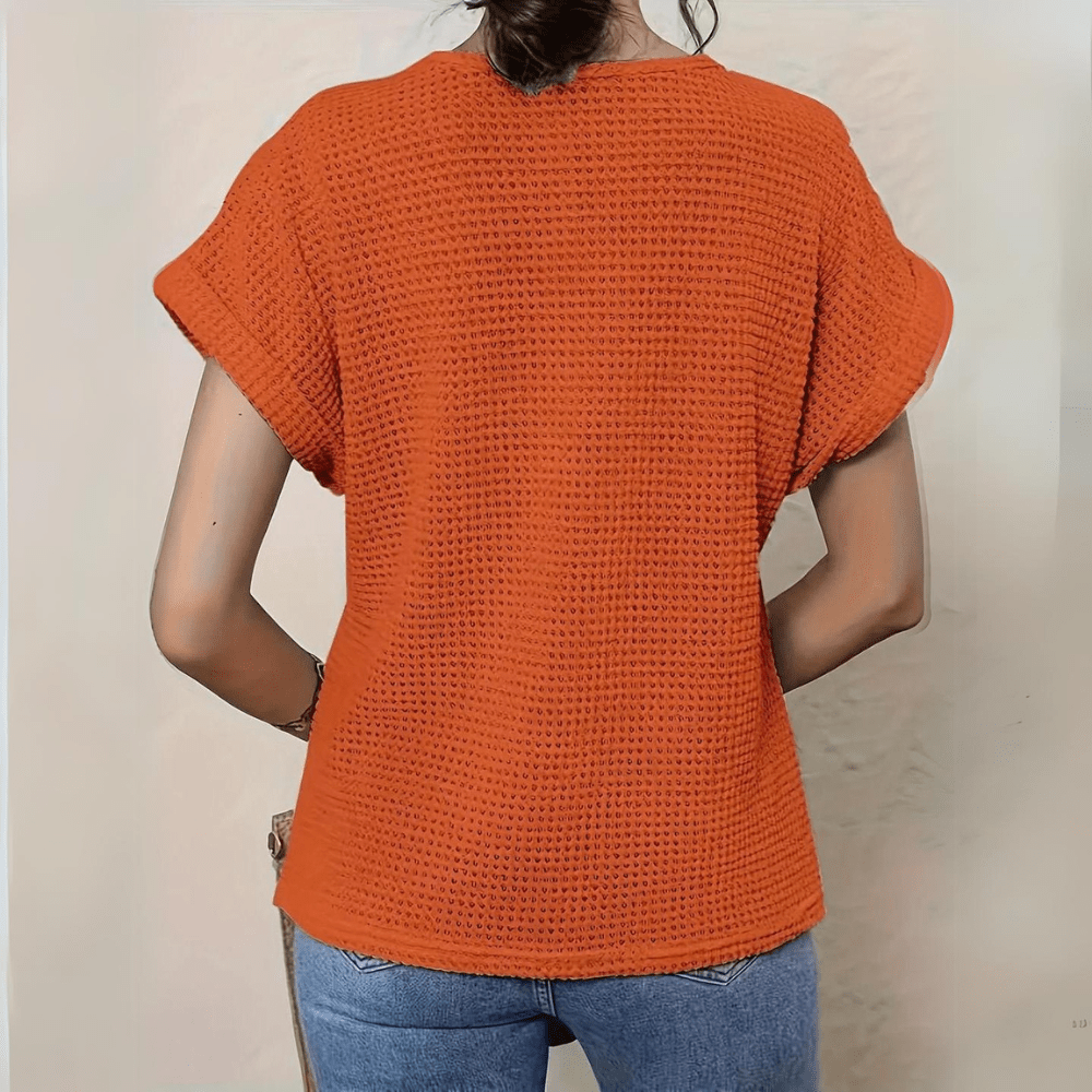 Damen Boho Sommer Top | Kurzarm