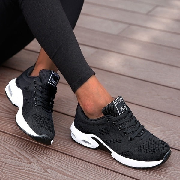 Damen Lauf und Gehen Sneaker | Plateau