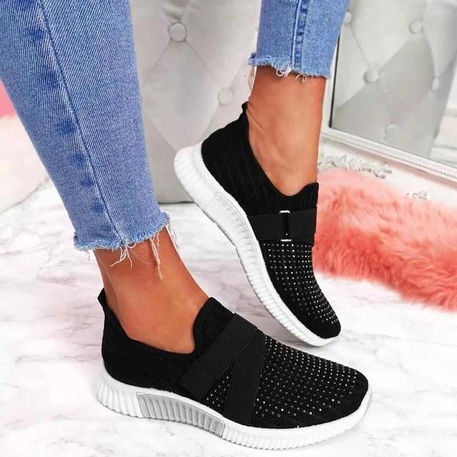 Damen Bequeme Schuhe | mit Klettverschluss