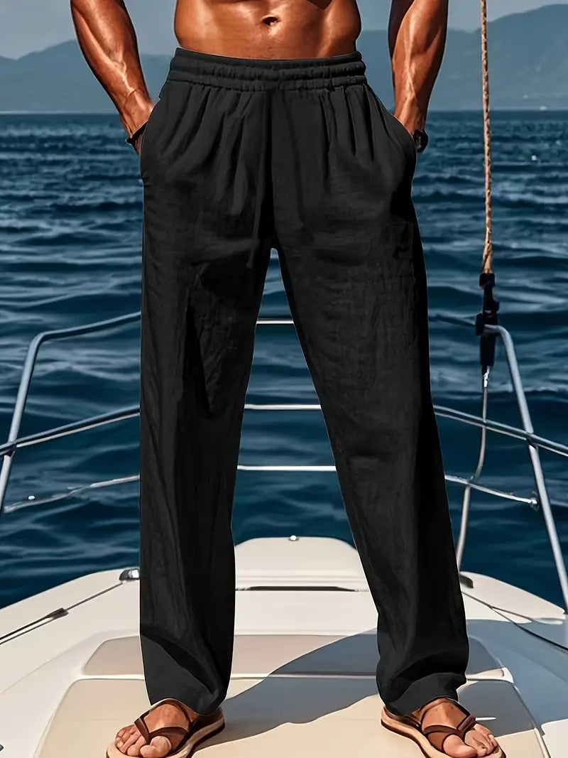 Herren Lang Leinenhose | Sommer