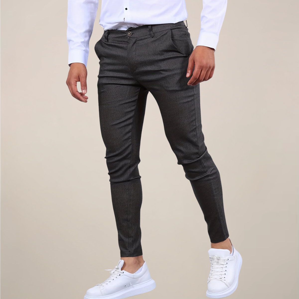 Herren Business Lässig Chino Hose | Schlanke Passform