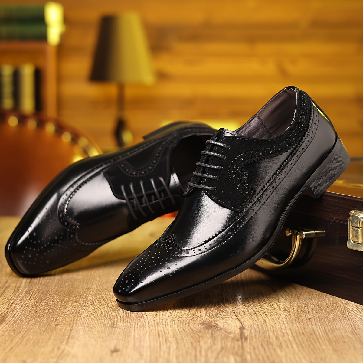 Herren Brogue Flügelspitze Oxford Schuhe | Schnüren