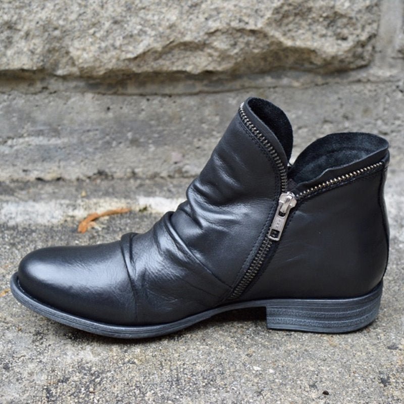 Damen Reißverschluss Stiefeletten | Bequem
