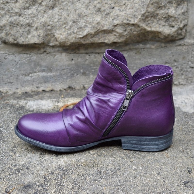 Damen Reißverschluss Stiefeletten | Bequem