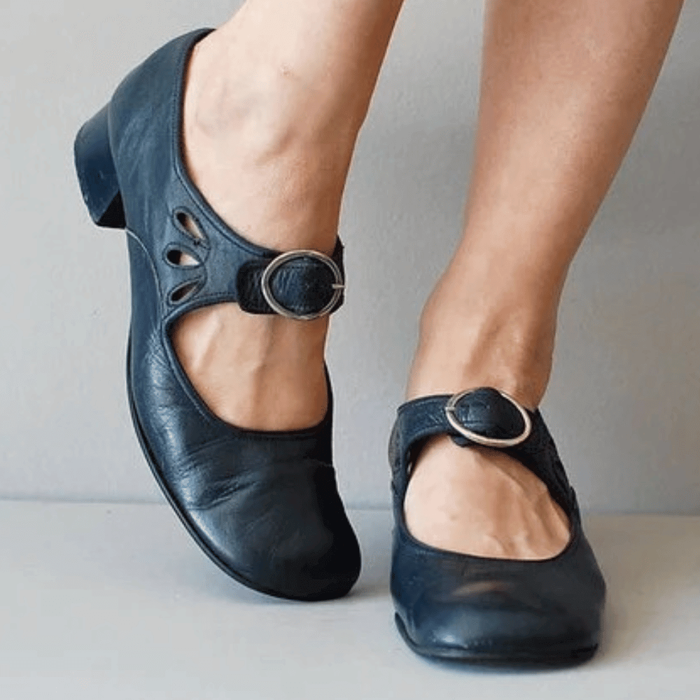Damen Mary Jane Sandalen | mit Schnallenriemen