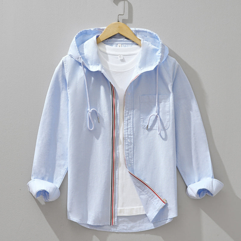 Herren Langarm Übergangsjacke | mit Kapuze