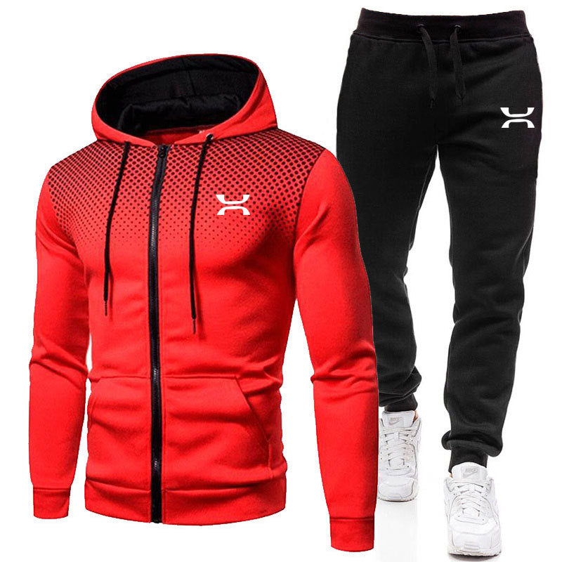 Herren Sportlich Trainingsanzug | Zweiteiliges Set