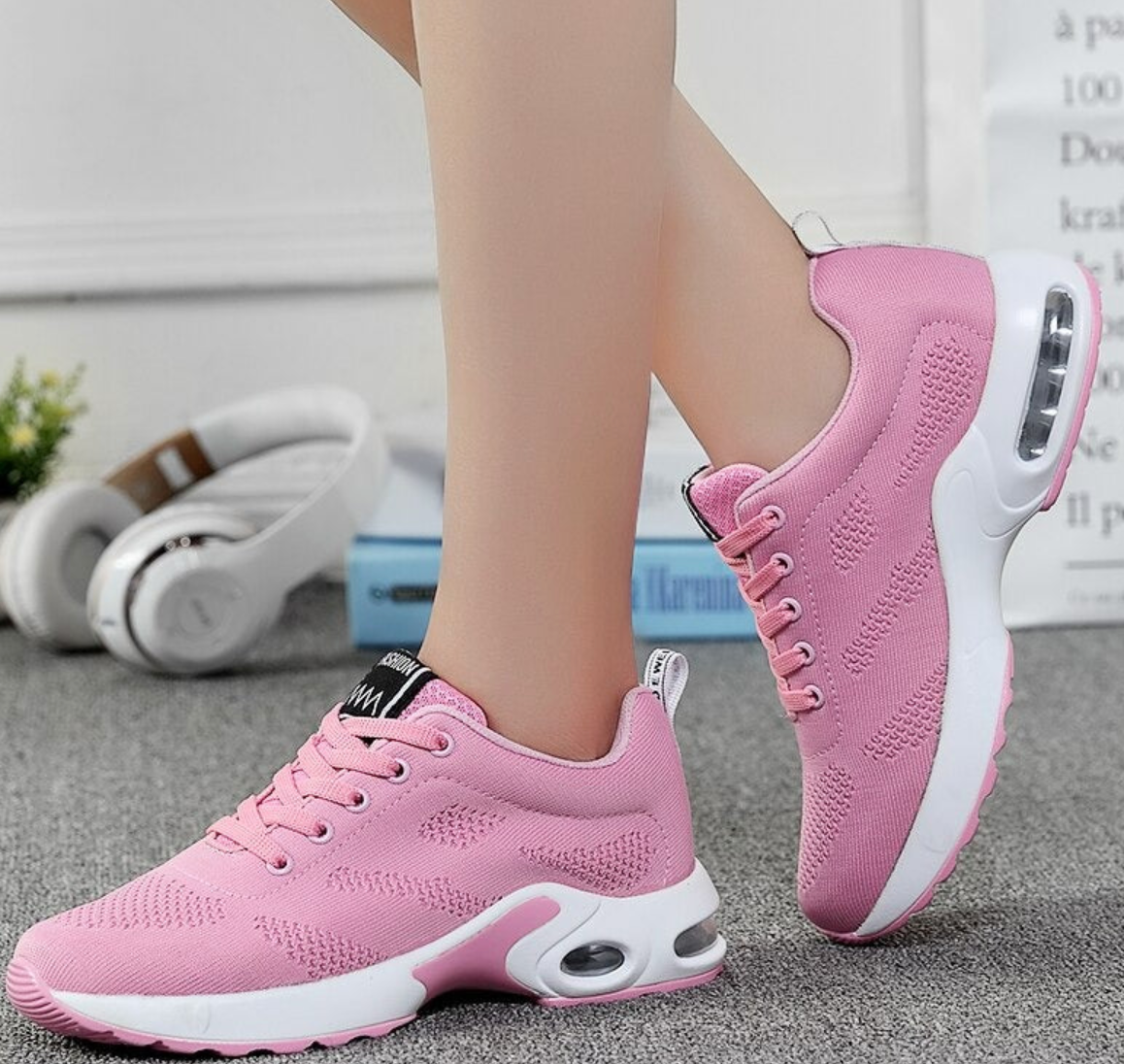 Damen Gehen Sneaker | Schnürverschluss