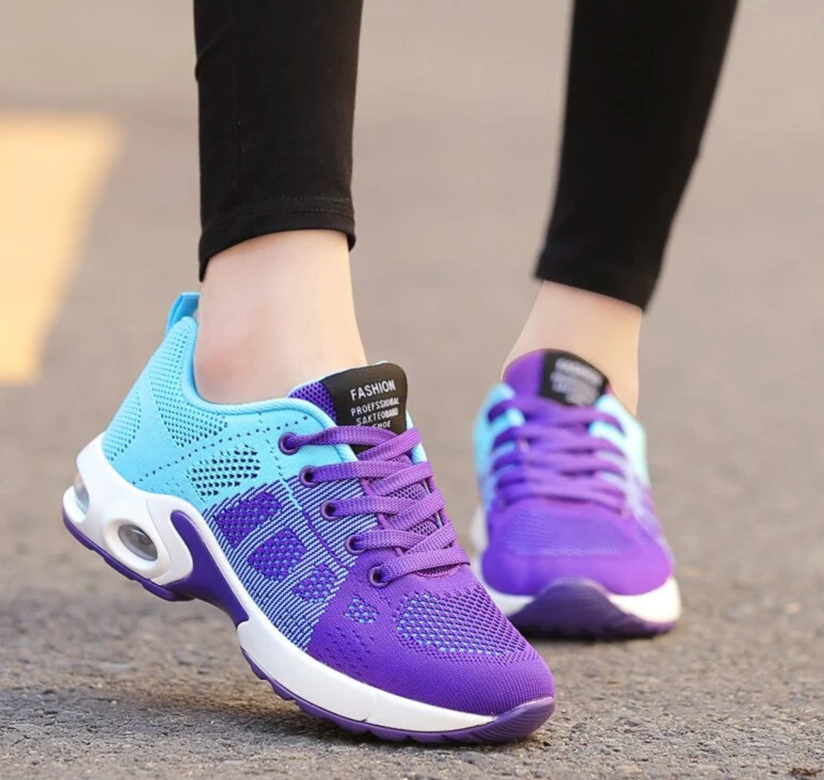 Damen Gehen Sneaker | Schnürverschluss