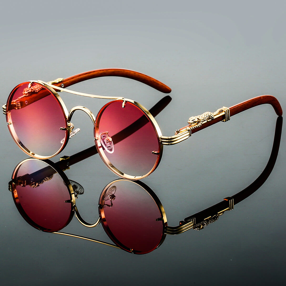Herren Retro Runde Sonnenbrille | Sommer