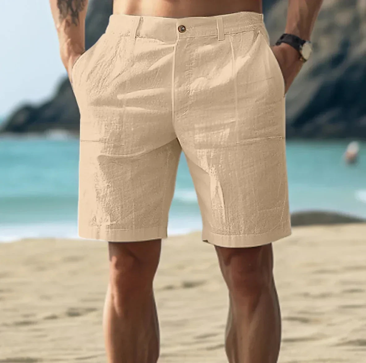 Herren Lässige Strandshorts | mit Taschen